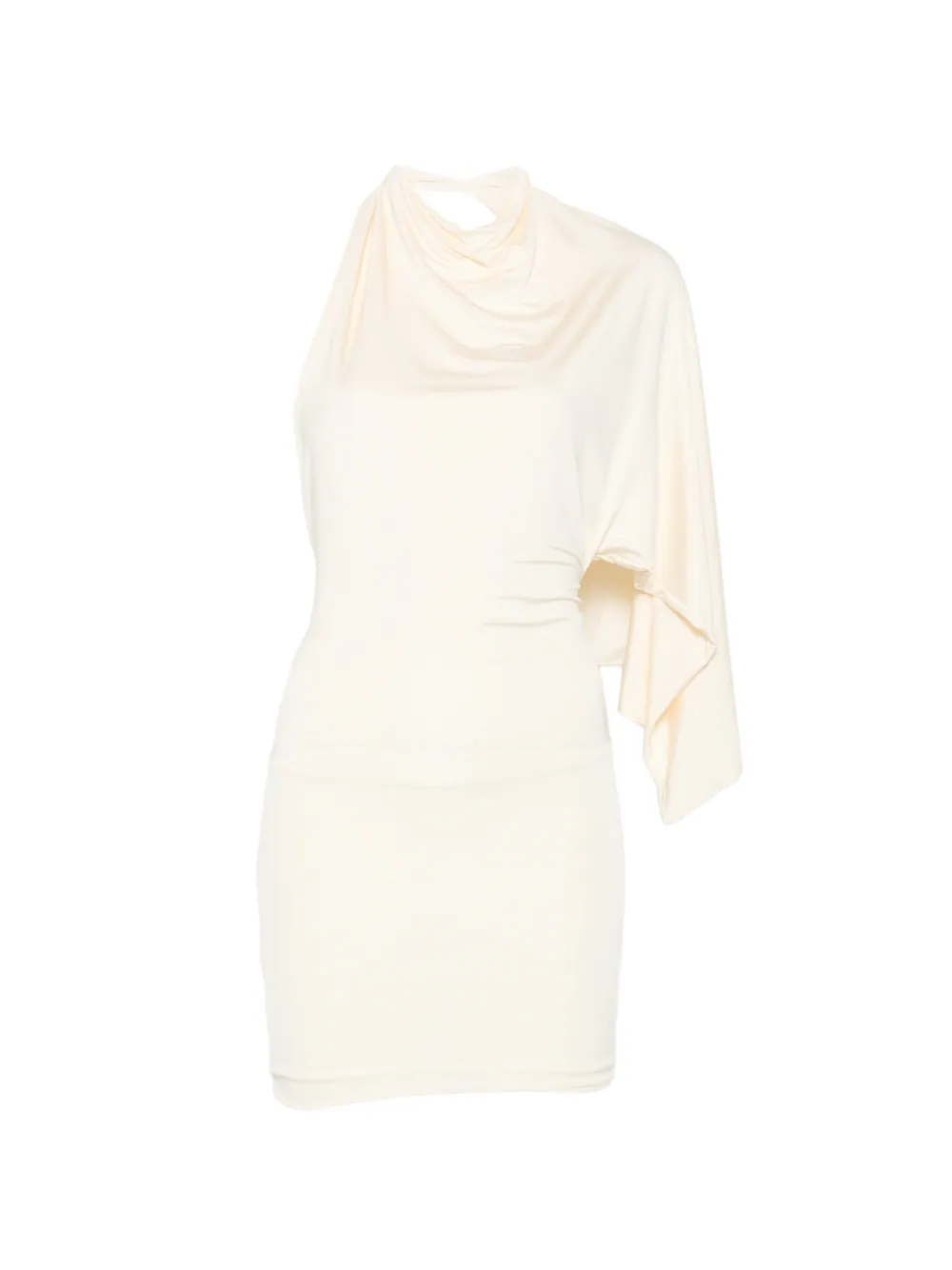Aya Muse Elena cape-detail mini dress - Bianco