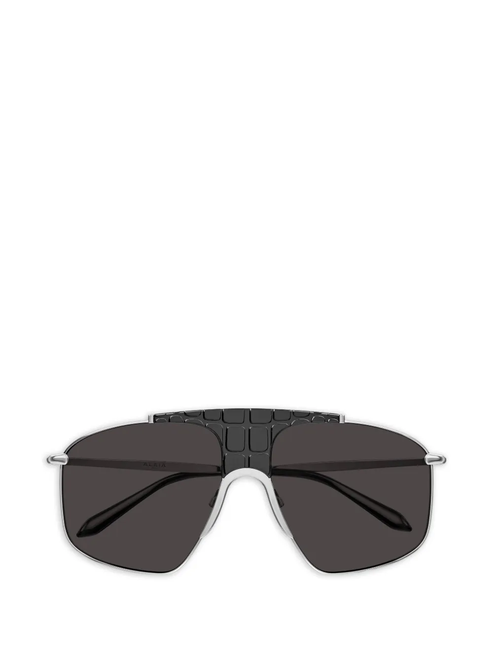 Alaia Eyewear Lens zonnebril met metalen montuur Zwart