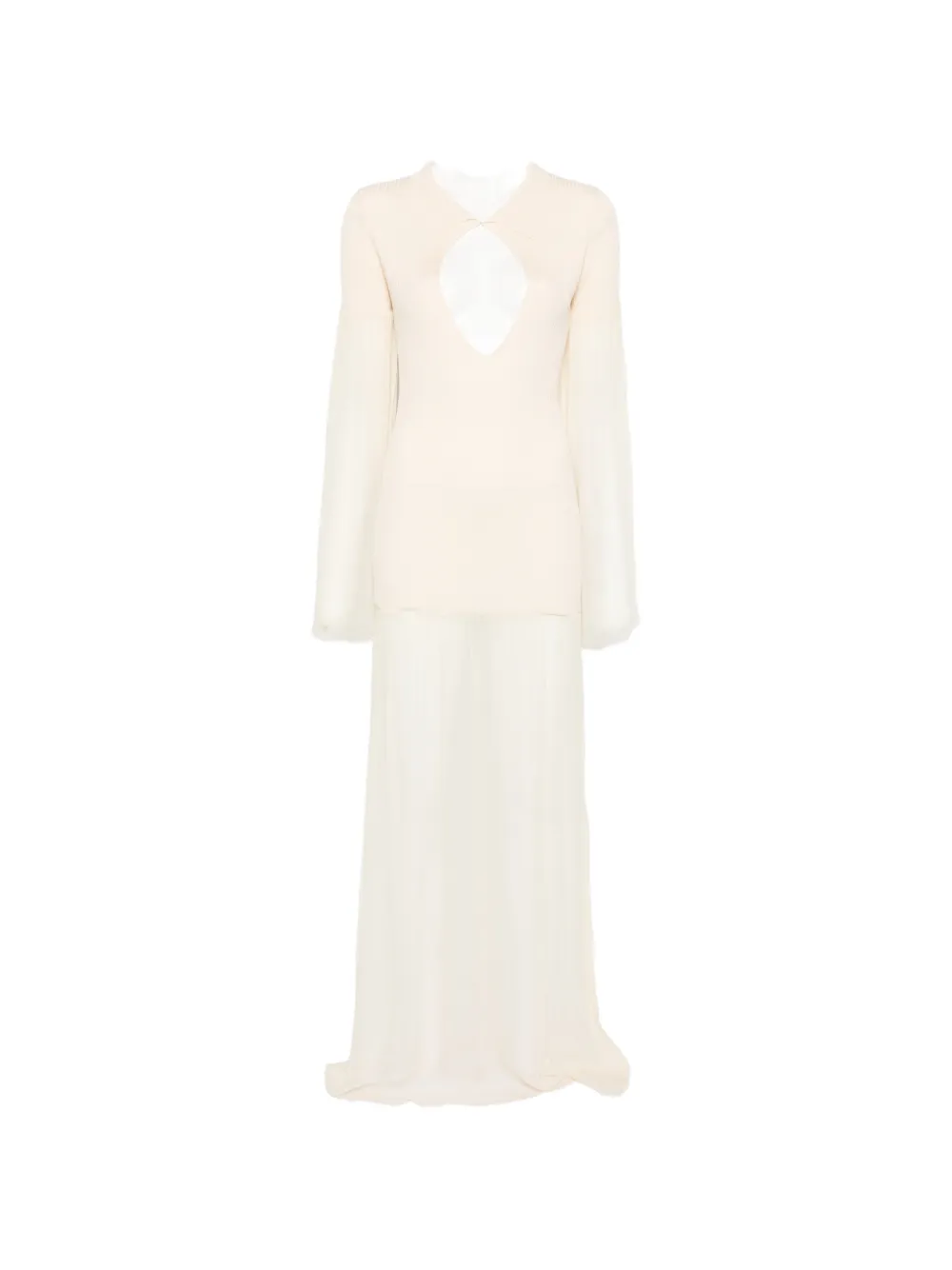 Aya Muse Calla cutout-detail maxi dress - Toni neutri
