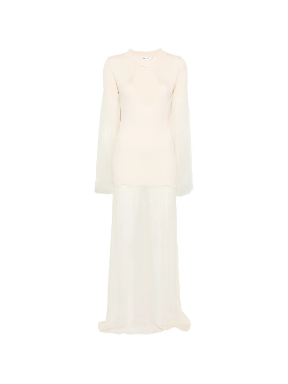 Aya Muse Calla cutout-detail maxi dress - Toni neutri