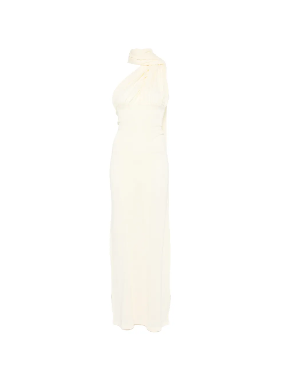 Aya Muse Thea scarf-detail maxi dress - Toni neutri