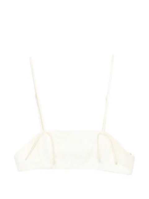 Aya Muse Eteri lace cropped top