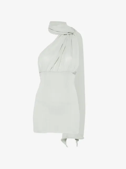 Aya Muse Thea scarf-detail mini dress