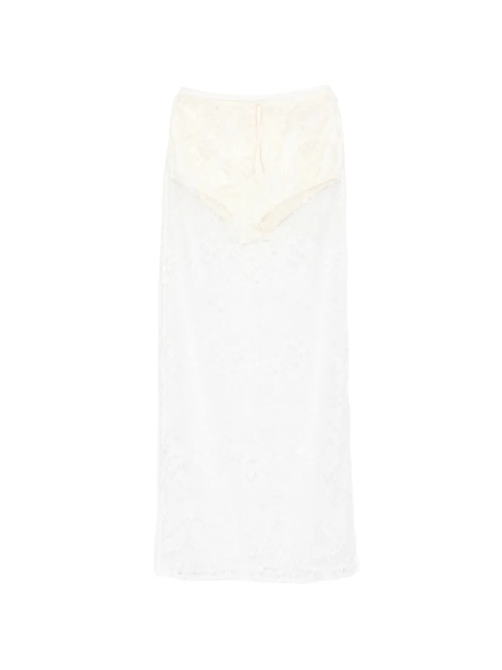 Aya Muse Eteri lace maxi skirt - Bianco