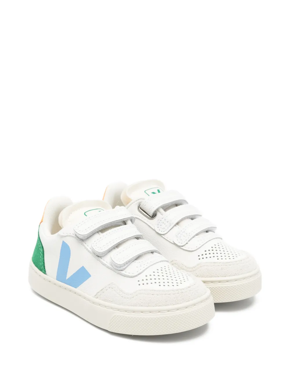 VEJA Kids V-90 leren sneakers Wit