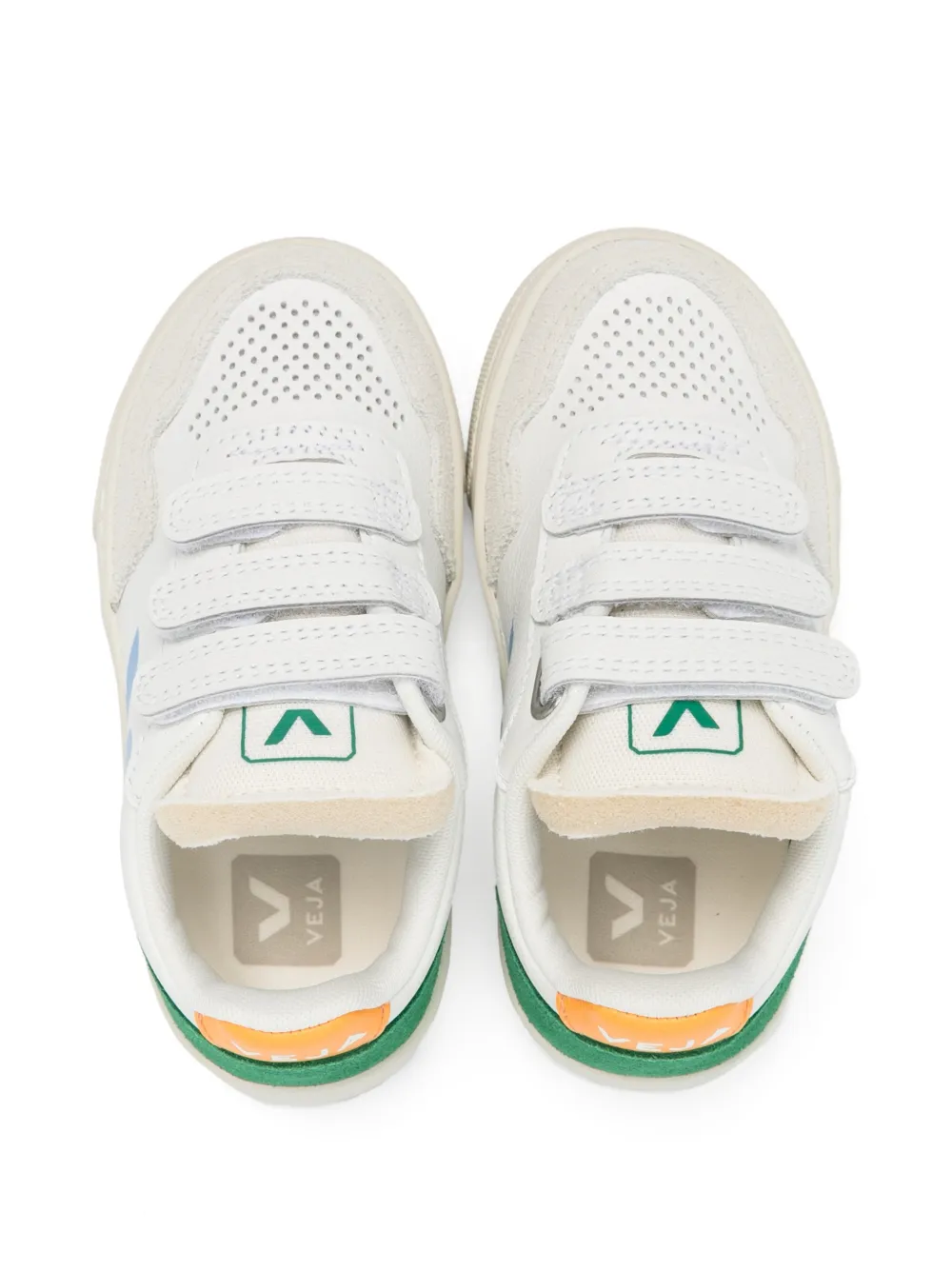 VEJA Kids V-90 leren sneakers Wit
