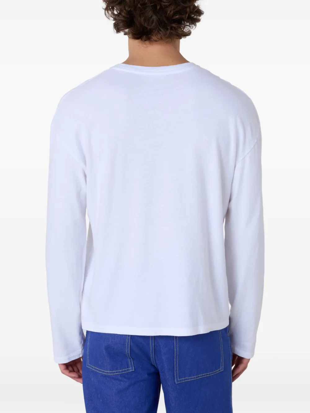 American Vintage Ykobow T-shirt met lange mouwen Wit