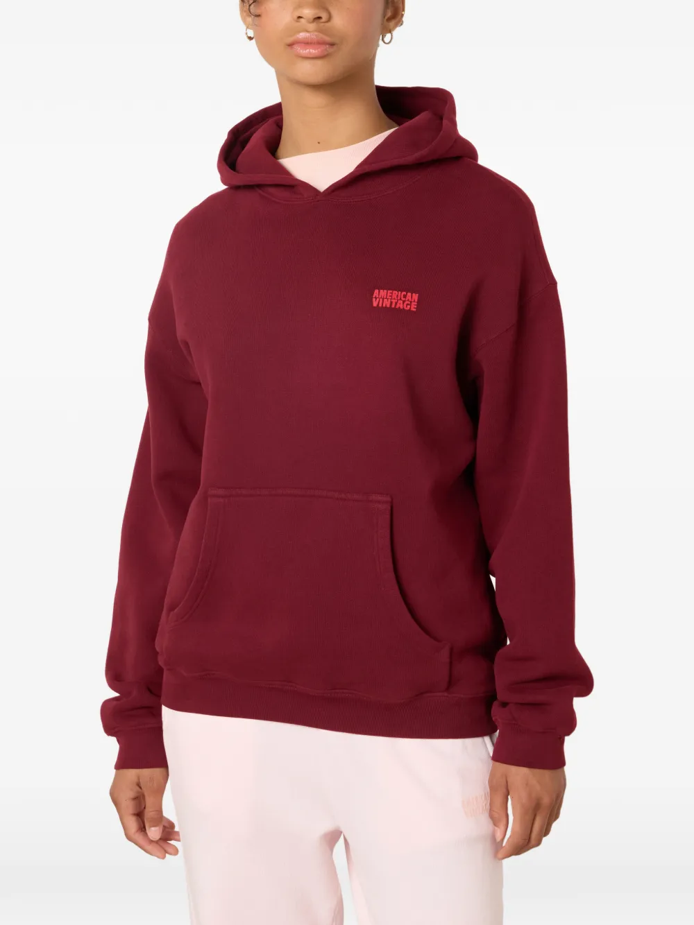 American Vintage Izubird hoodie Rood