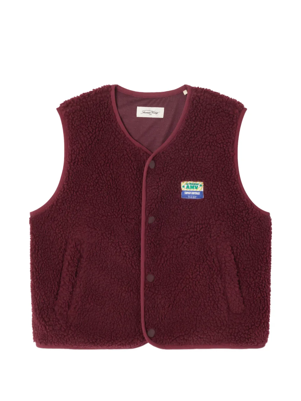 American Vintage Kids button loose jacket - Rot