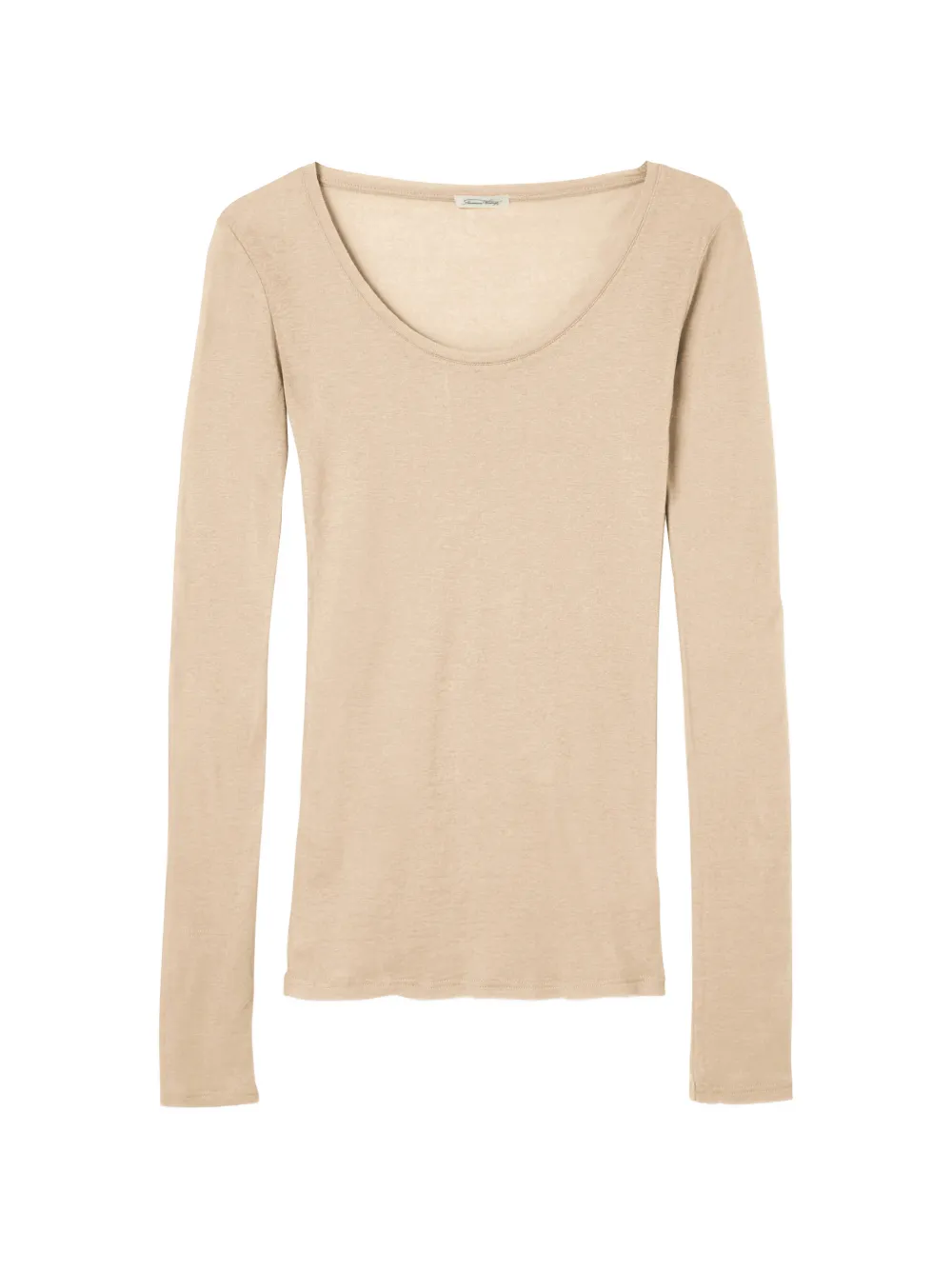 American Vintage Massachusetts long-sleeved T-shirt - Toni neutri