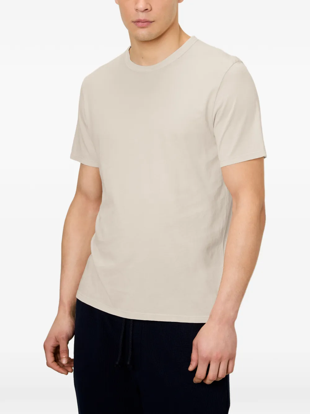 American Vintage Devon T-shirt met ronde hals Beige