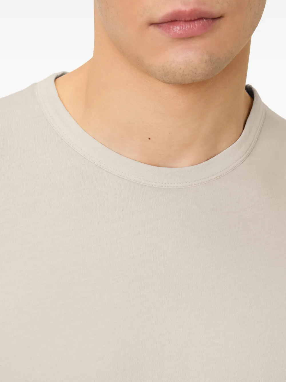 American Vintage Devon T-shirt met ronde hals Beige