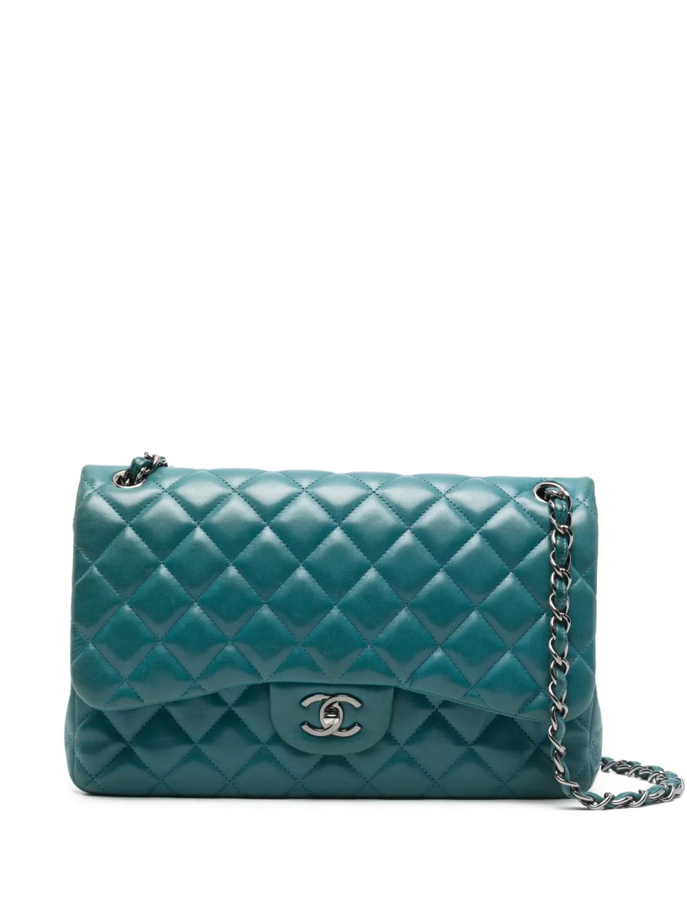 CHANEL Pre-Owned Borsa a spalla Jumbo Timeless trapuntata 2011 - Verde