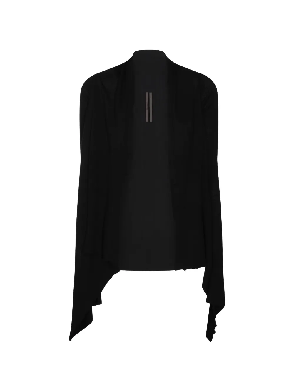 Rick Owens asymmetric draped cardigan - Nero