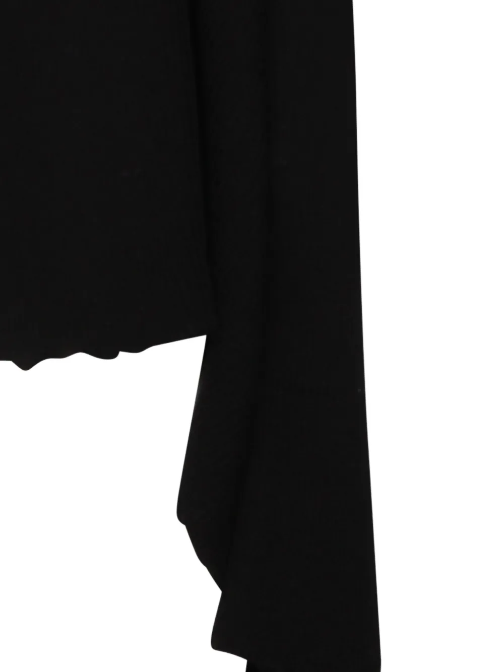  Rick Owens Asymmetric Draped Cardigan - Black 