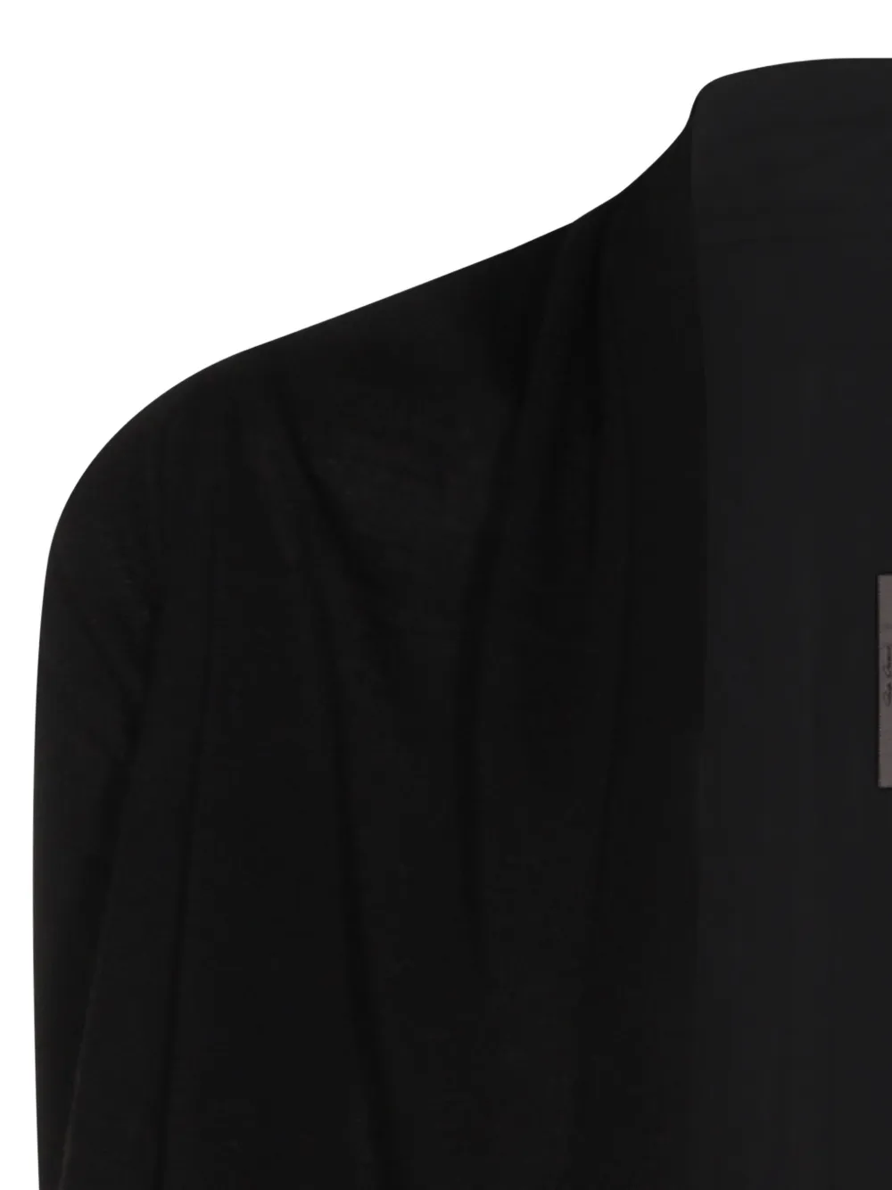 Rick Owens アシンメトリードレープカーディガン | ブラック | FARFETCH JP