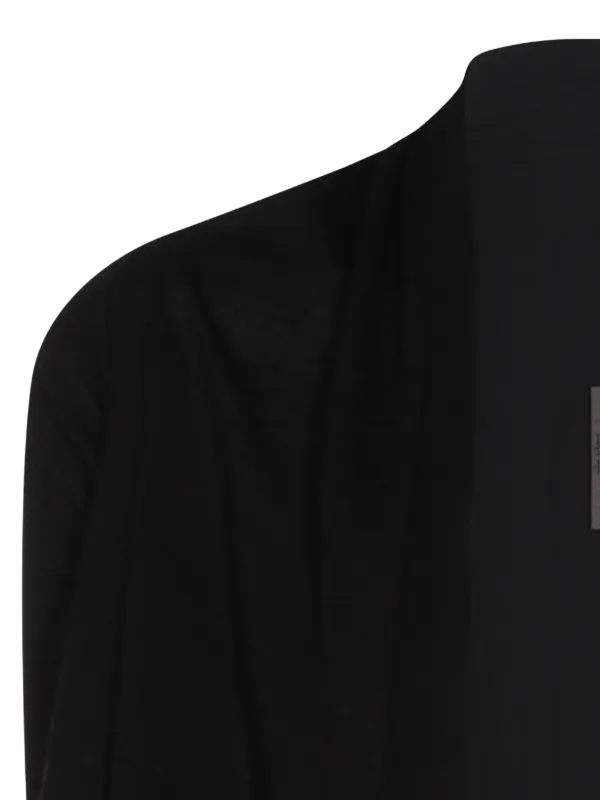 Rick Owens アシンメトリードレープカーディガン | ブラック | FARFETCH JP