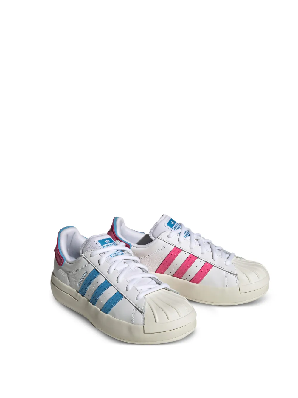 adidas Superstar gestreepte sneakers Wit