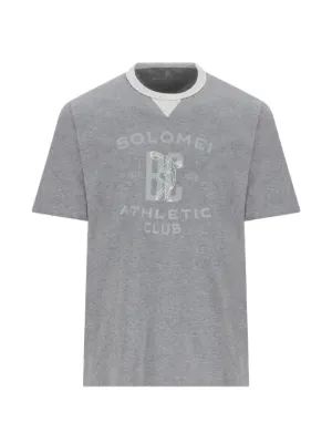 Dolce & Gabbana logo-print short-sleeve T-shirt | Grey | FARFETCH
