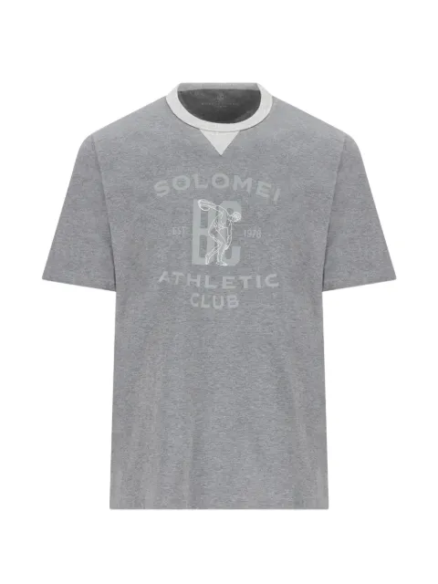 Brunello Cucinelli slogan-print T-shirt