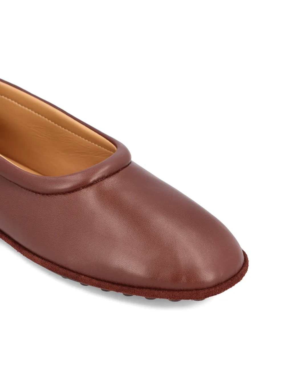 Tod's Leren ballerina's Bruin