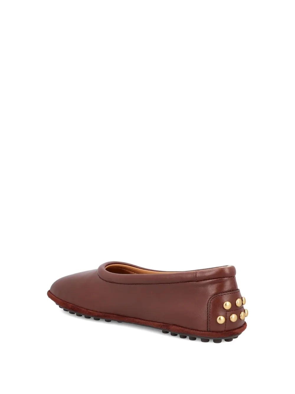 Tod's Leren ballerina's Bruin