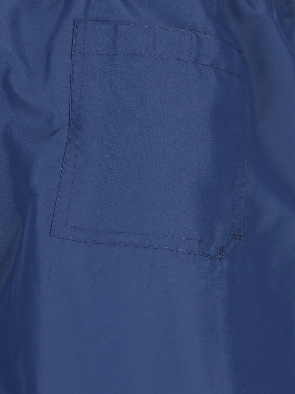 Brunello Cucinelli Zwembroek met logodetail Blauw