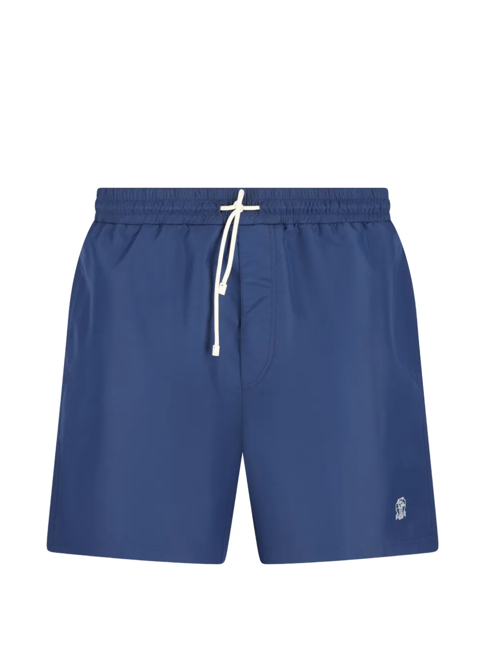 Brunello Cucinelli logo-detail swim short - Blu