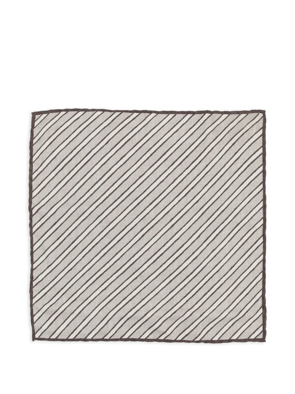 Brunello Cucinelli striped-pattern scarf - Toni neutri