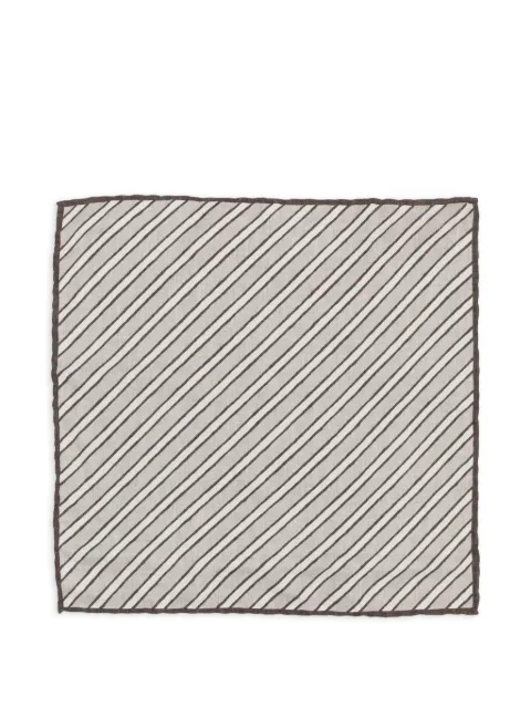 Brunello Cucinelli striped-pattern scarf