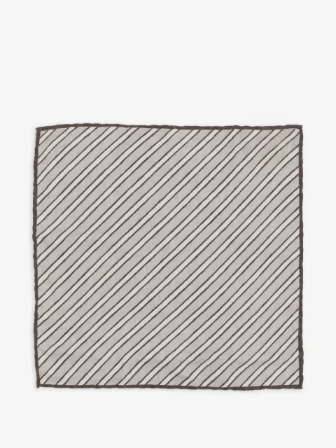 Brunello Cucinelli striped-pattern scarf
