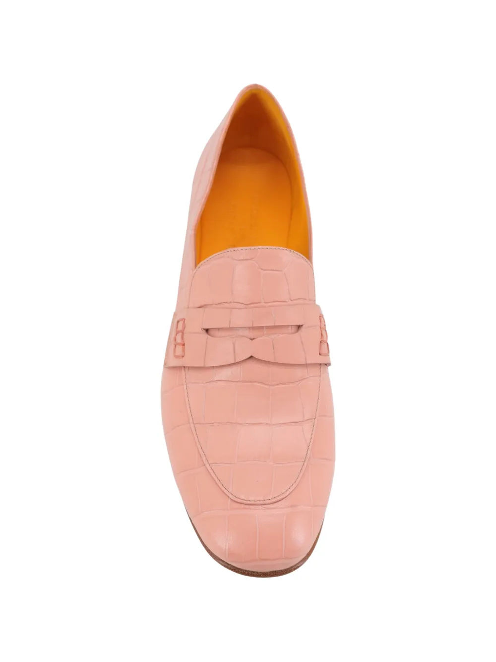 Madison.Maison Loafers met krokodillen-reliëf Roze