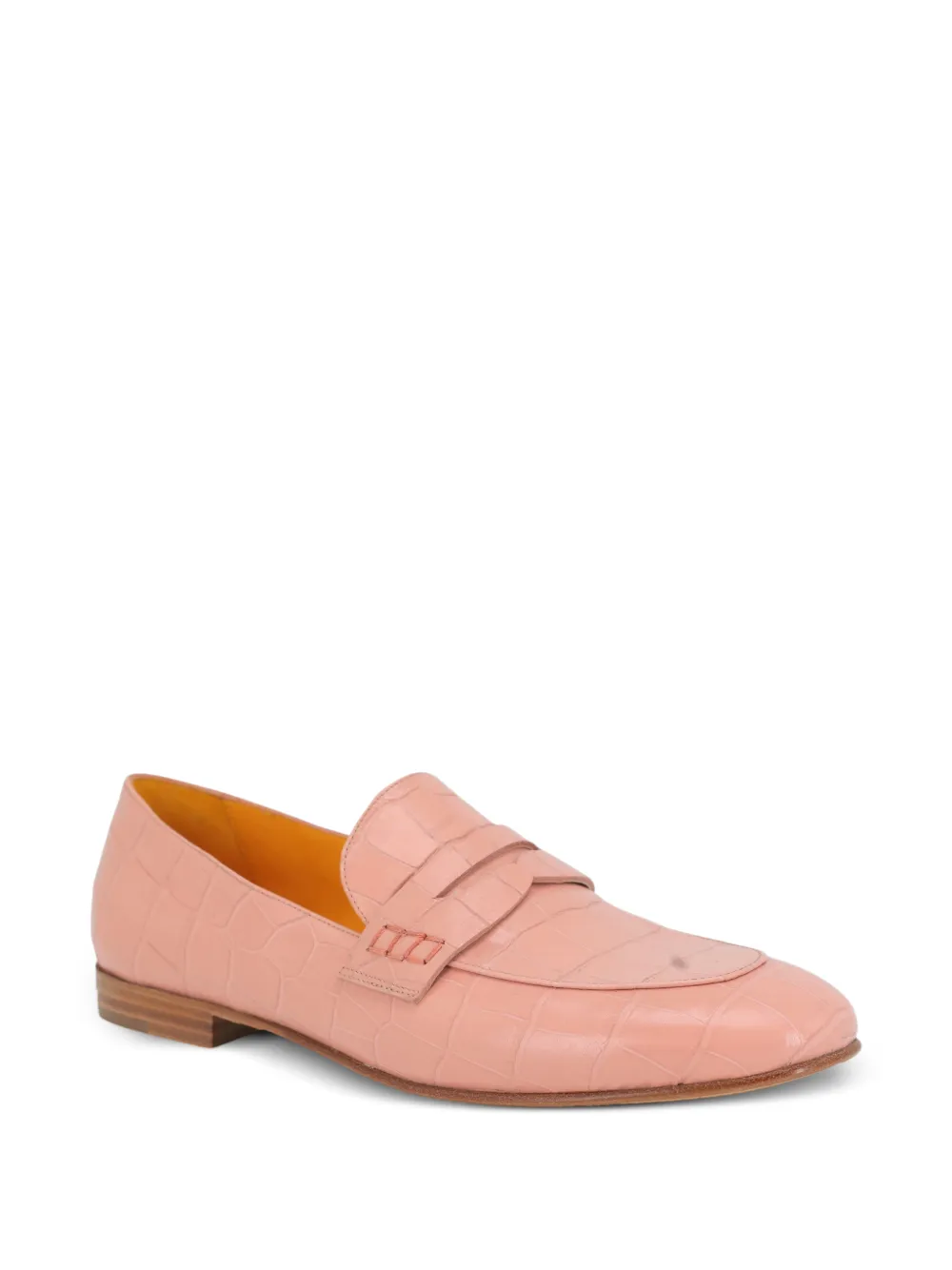 Madison.Maison Loafers met krokodillen-reliëf Roze