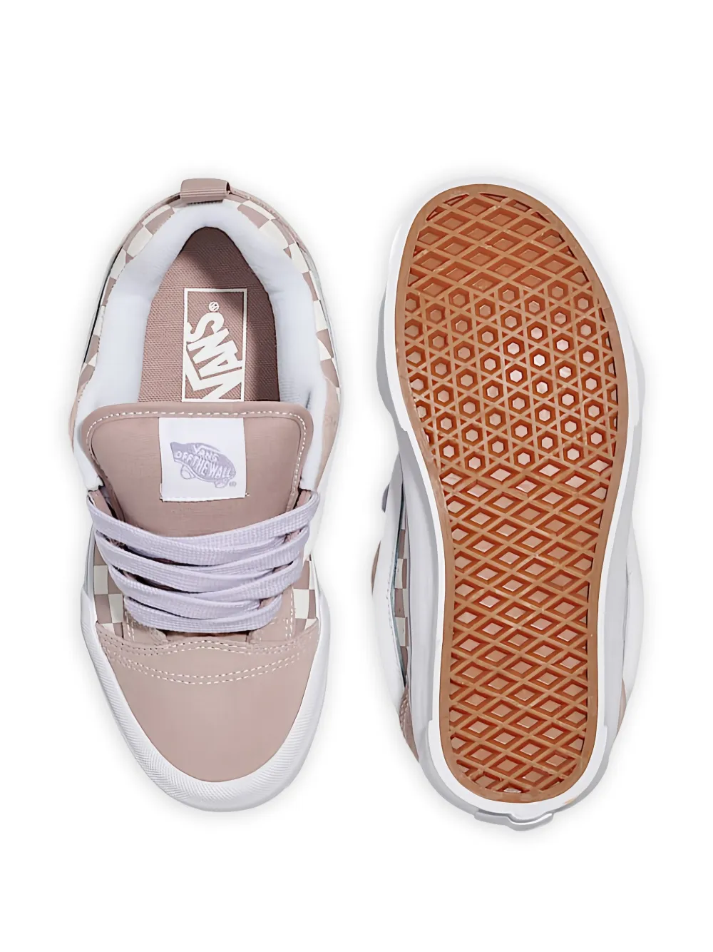 Vans Knu Skool geruite sneakers Beige