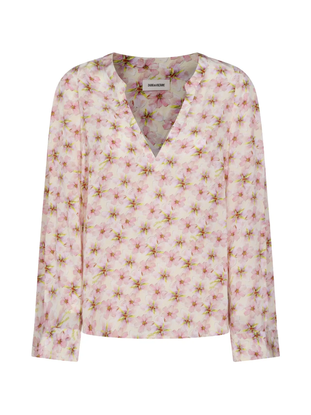 Zadig&Voltaire floral-print long-sleeve blouse - Toni neutri