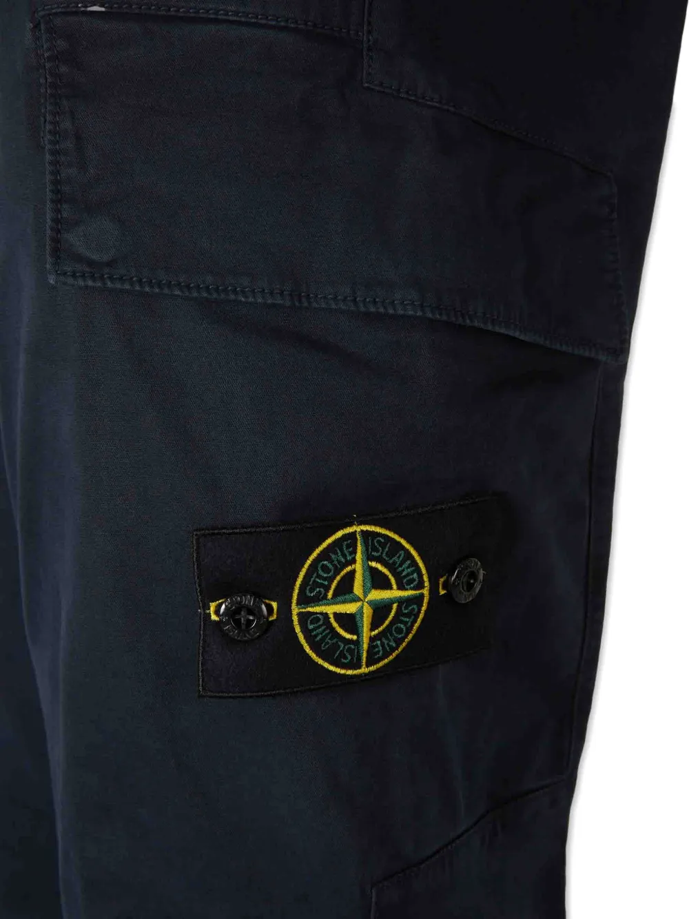 Stone Island Cargo broek met oud effect Blauw
