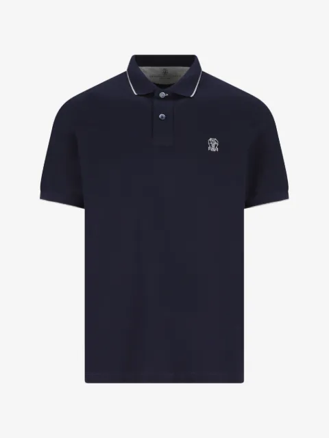 Brunello Cucinelli Poloshirt met geborduurd logo