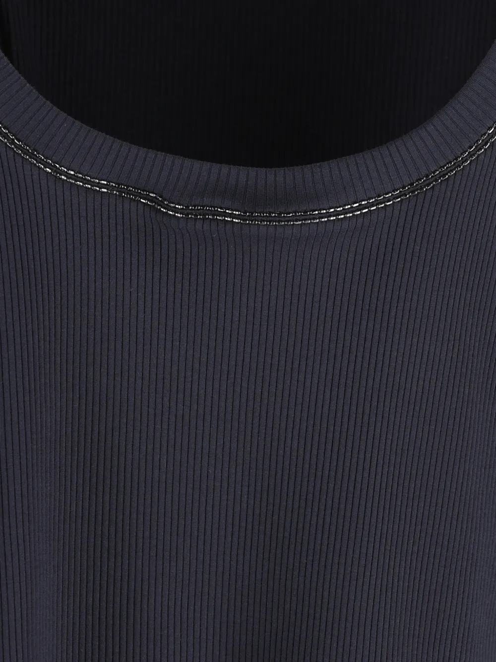 Brunello Cucinelli Ribgebreide tanktop Blauw