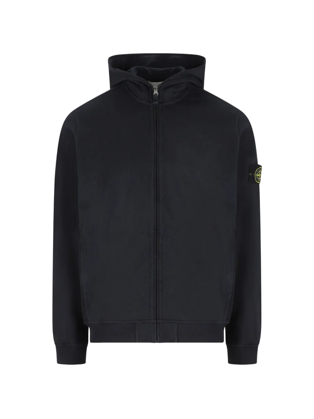 Stone Island logo-detail hoodie - Blau