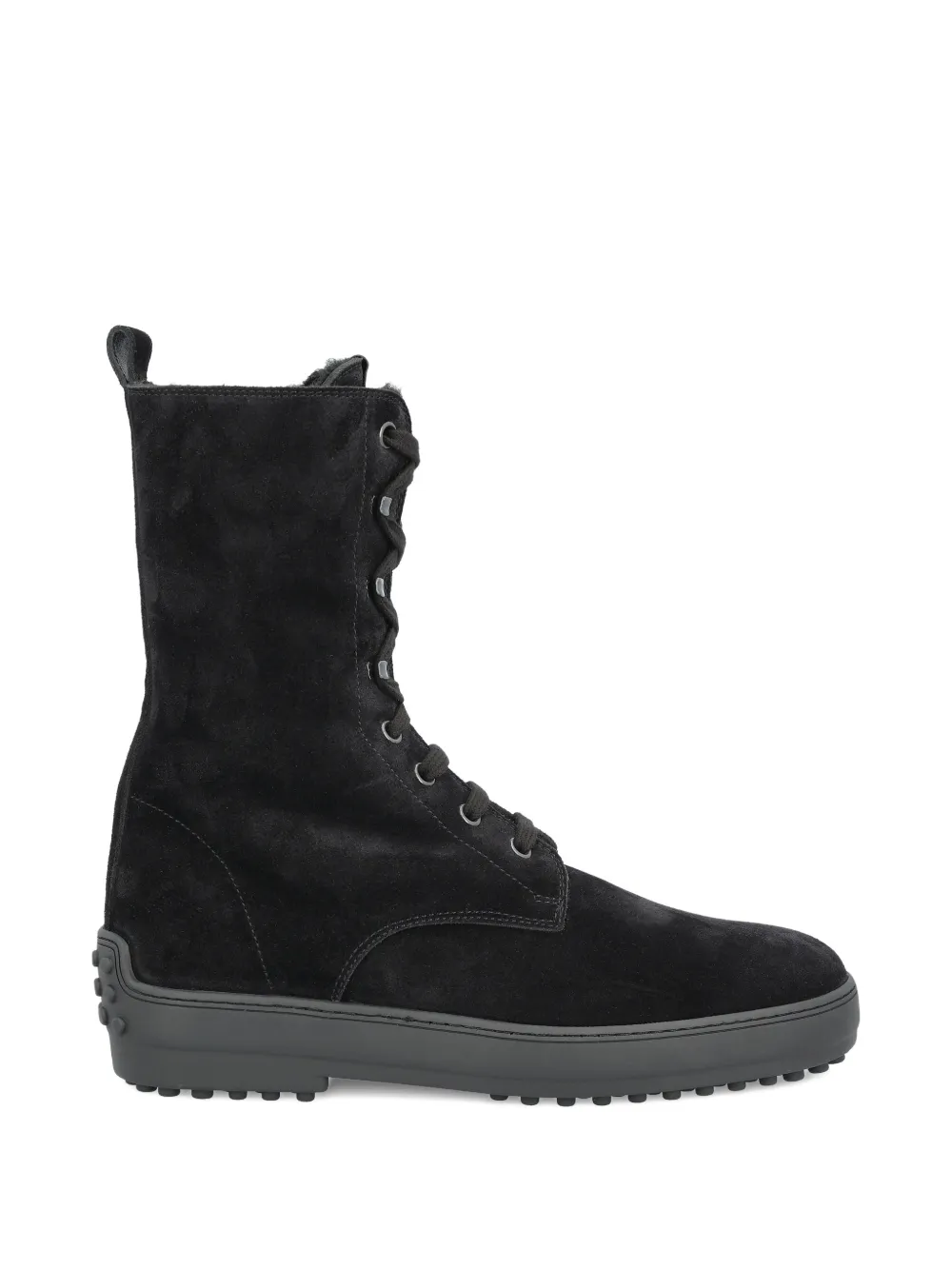 Tod's suede lace-up boots Zwart