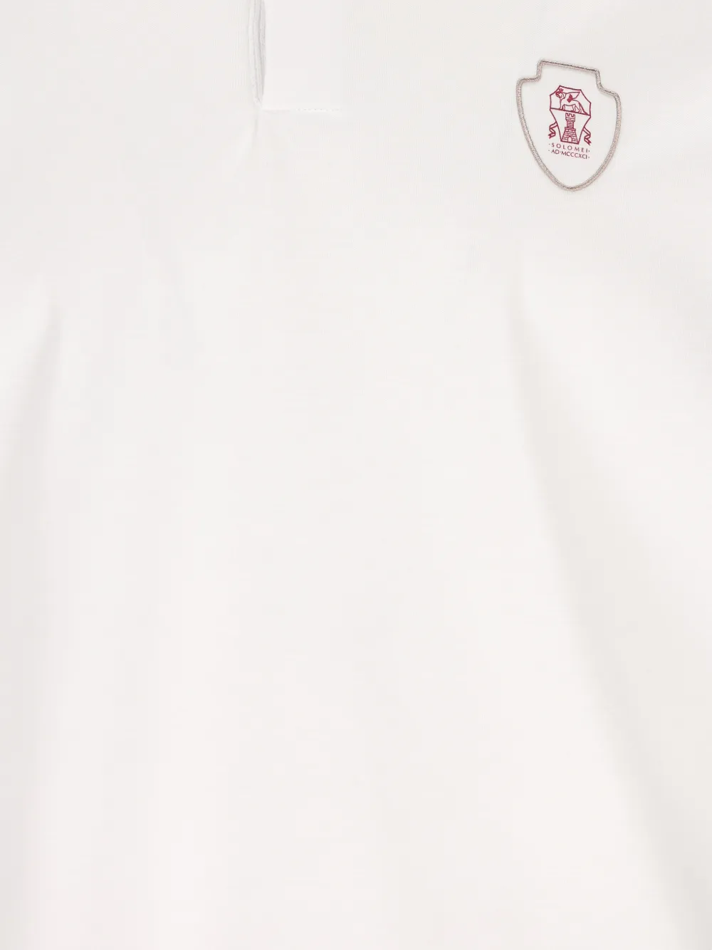 Brunello Cucinelli Poloshirt met gestreept detail Wit