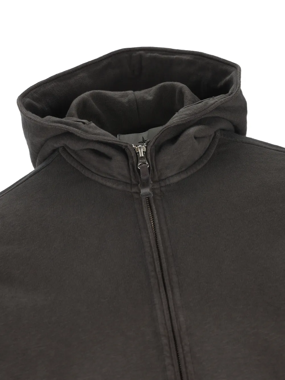 Stone Island Hoodie met rits Grijs
