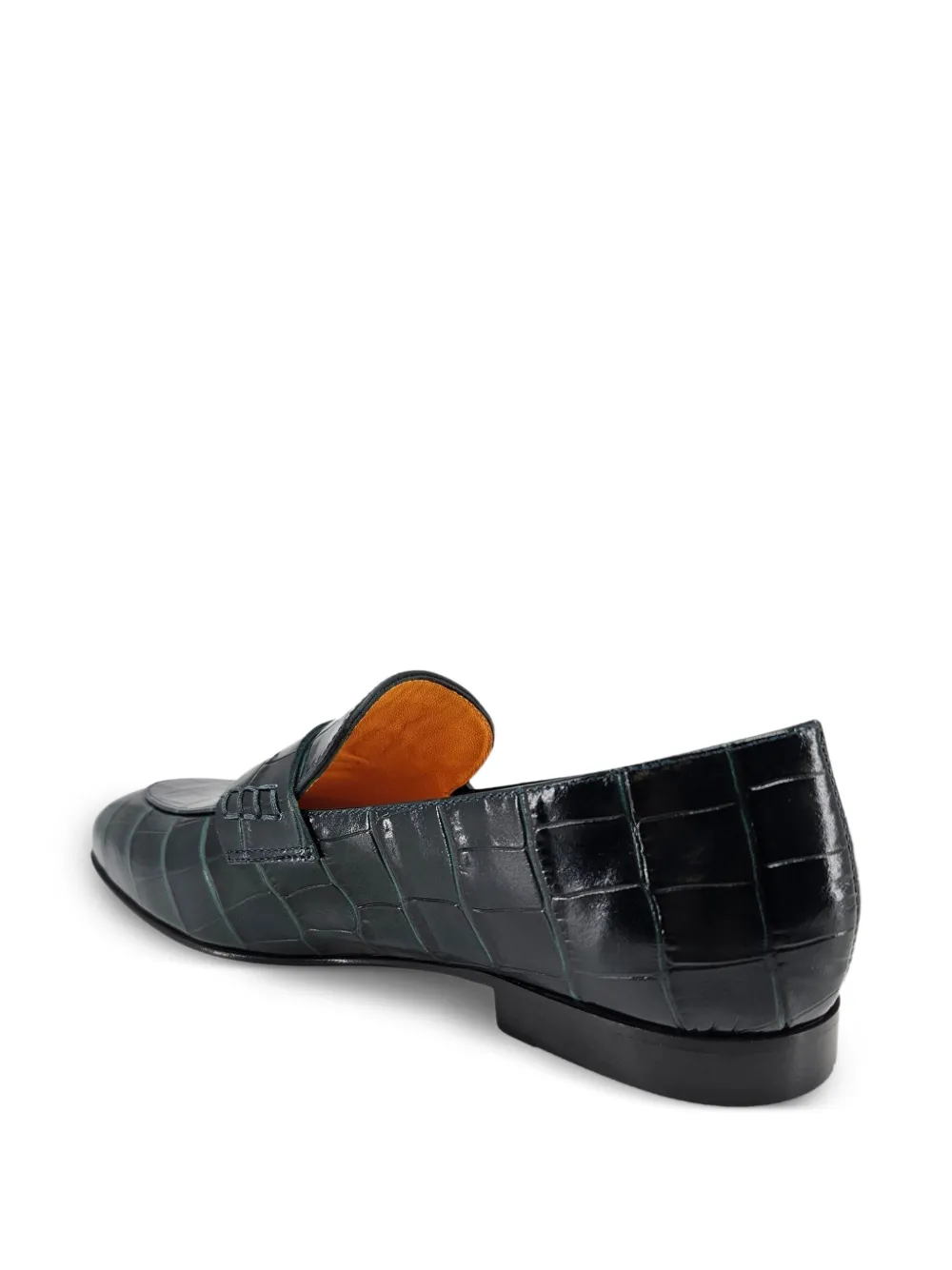  Madison.maison Croc-effect Moc Loafers - Green 
