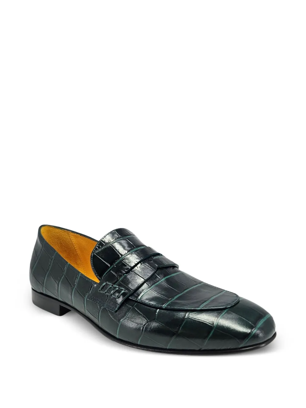  Madison.maison Croc-effect Moc Loafers - Green 