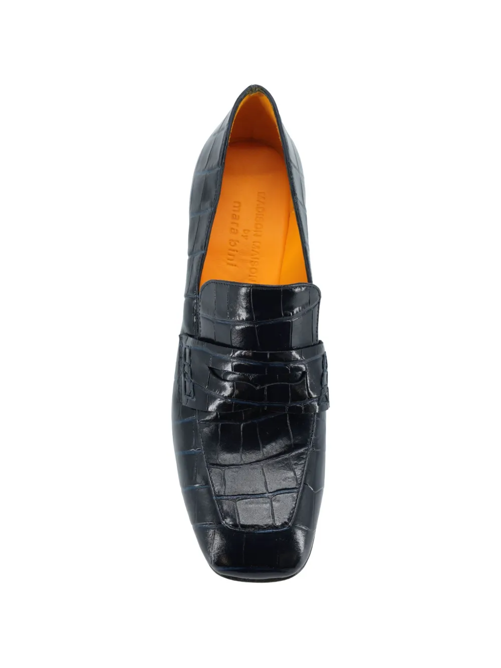 Madison.Maison Loafers met krokodillen-reliëf Zwart