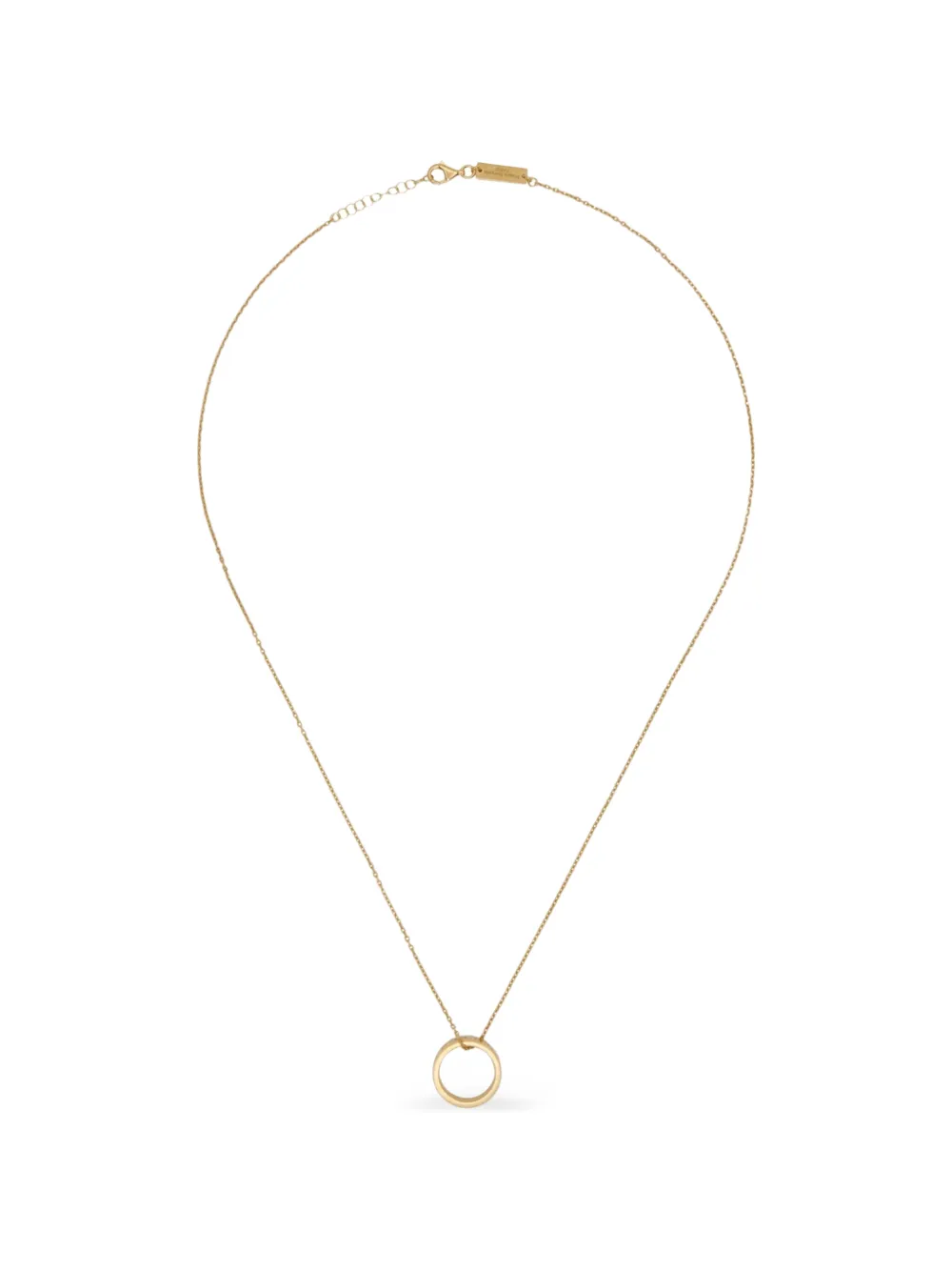 MM6 Maison Margiela Numeric Minimal signature ring-pendant necklace - Oro