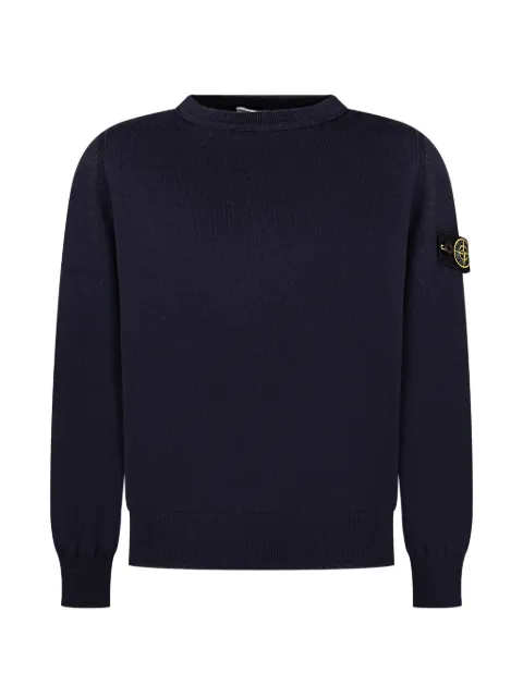 Stone Island Junior suéter con cuello redondo