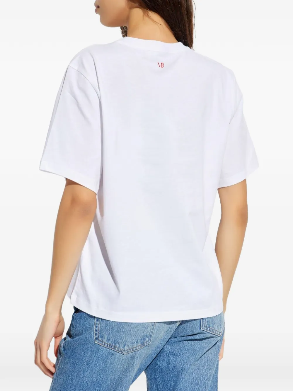 Victoria Beckham T-shirt met tekst Wit