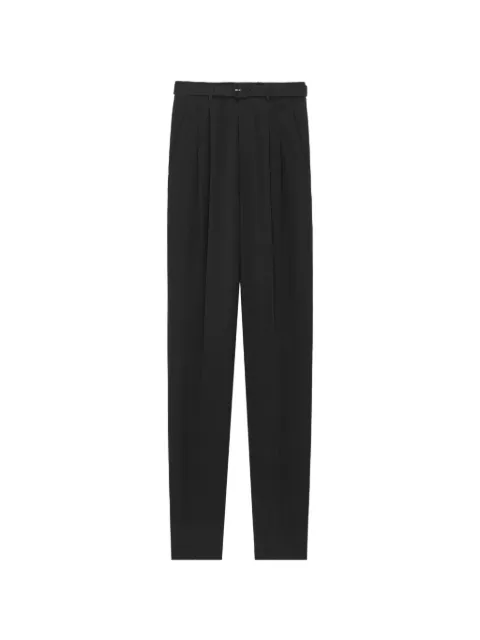 Saint Laurent belted pleated trousers
