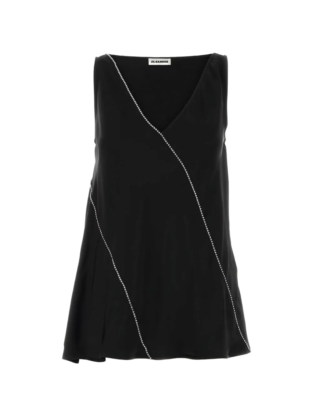 Jil Sander V-neck top - Nero